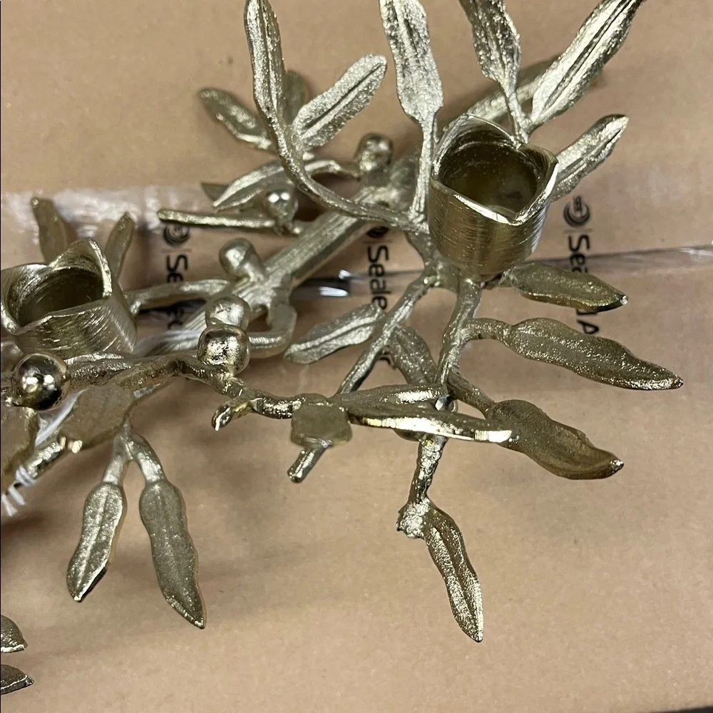 New Anthropologie Eloise Candelabra Gold